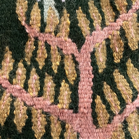 Handcrafted Tapestry with Forest Animals handmade rug wall hanging - Picture 3 of 15